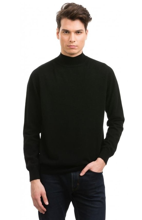 mens jumpers with mock shirts
