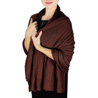 cashmere shawl with sleeves