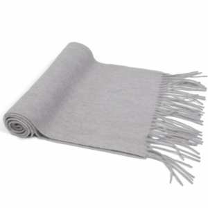 100% gray cashmere scarf by Fishers Finery
