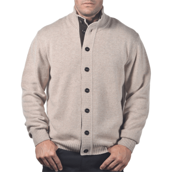 Italian cashmere cardigan oatmeal