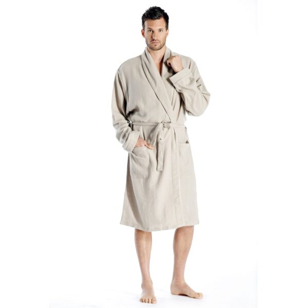 Mens Cashmere Robe Knee Length