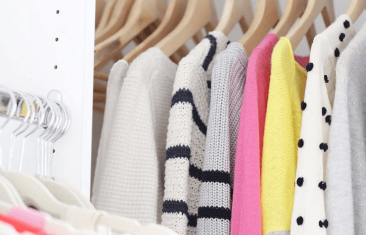 Storing cashmere clothing