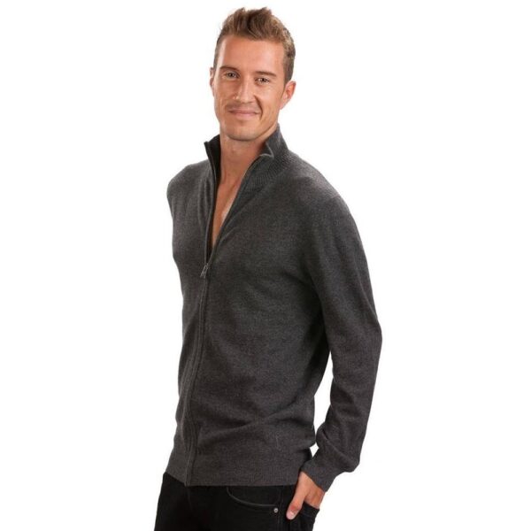 Dark Gray cashmere cardigan