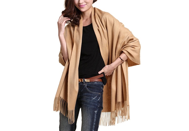 Soft Cashmere and Wool Shawl Wrap for Women