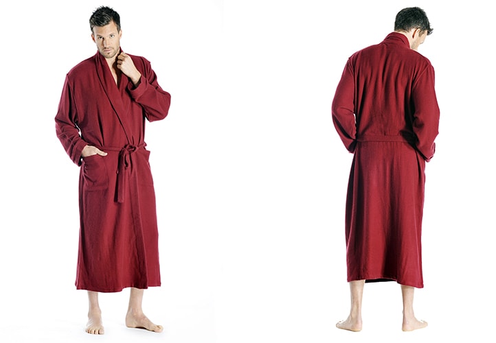 Full length cashmere robe mens
