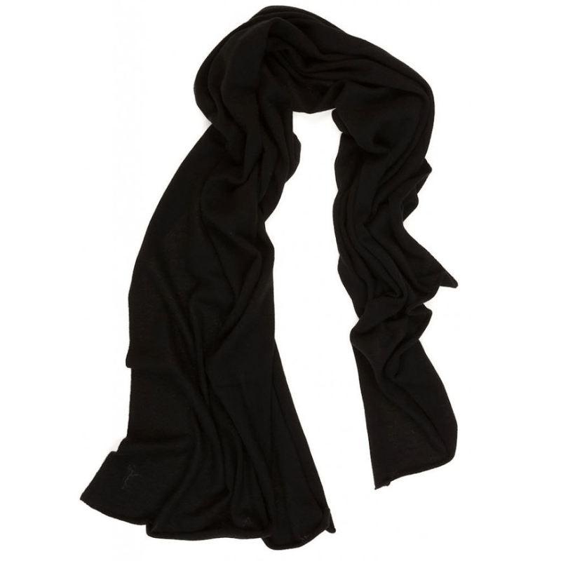 Black Cashmere Wrap - 2 Ply Mongolian Cashmere - Cashmere Mania