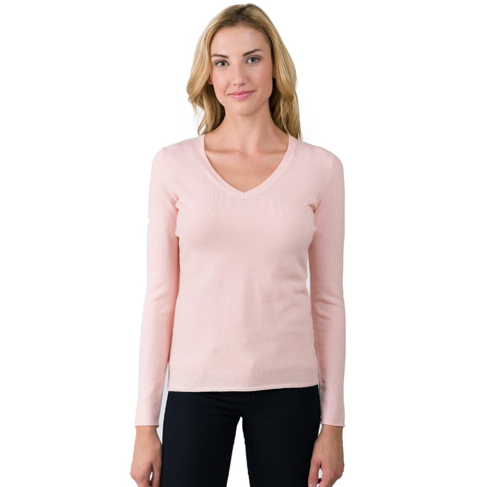 Pure Cashmere V-Neck Pullover Sweater - Cashmere Mania