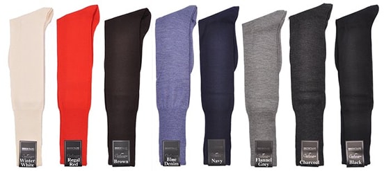 Bresciani Men's 100% Pure Cashmere Over-the-Calf Dress Socks