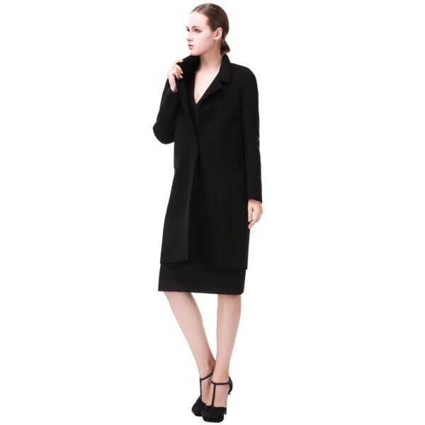 Pure cashmere coat ladies