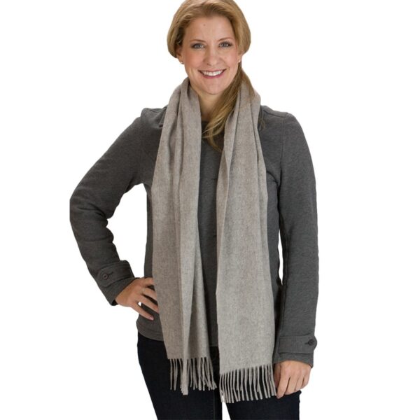 Fishers Finery Gray Cashmere Scarf for Women