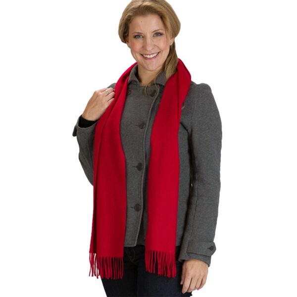 red cashmere scarf for women