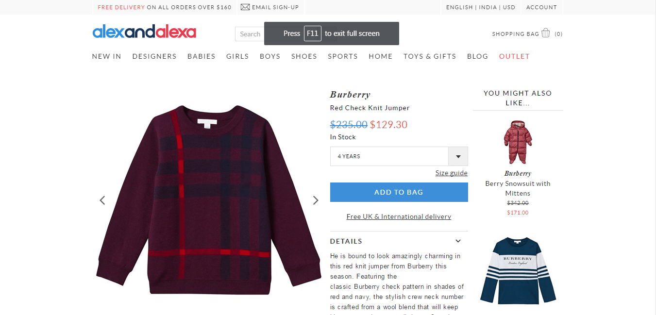 Burberry Jumper - Alex and Alexa