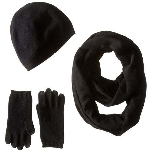 Sofia Cashmere black cashmere set