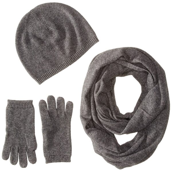 Sofia Cashmere grey cashmere set