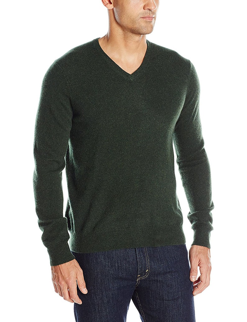 Cashmere Men's 100% V Neck Sweater - Cashmere Mania