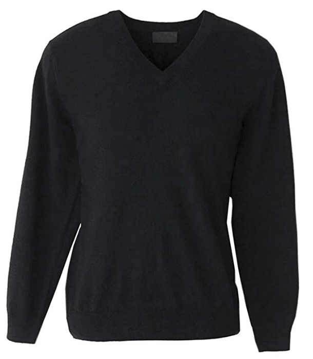 Betusline Mens V Neck Long Sleeve Pullover Cashmere Knit Sweater