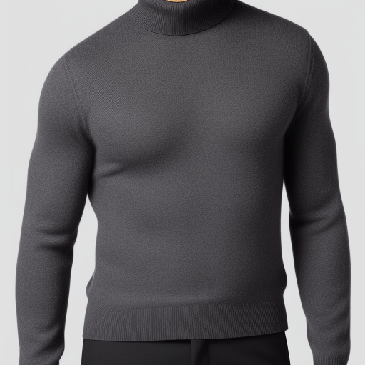 Men's turtleneck cashmere sweater for a trendy and cozy look 