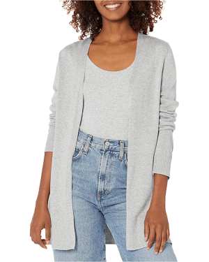 Open-Front or Draped Cardigan