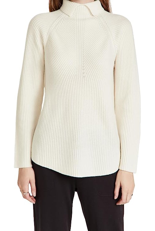 Theory Women's Moving Rib Cashmere Turtleneck