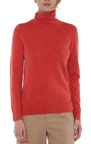 Long Sleeve Pullover Turtleneck Cashmere Sweater
